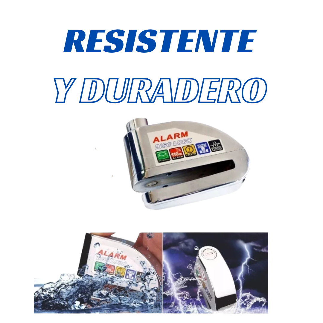 PROMO Candado con Alarma Para Disco De Moto