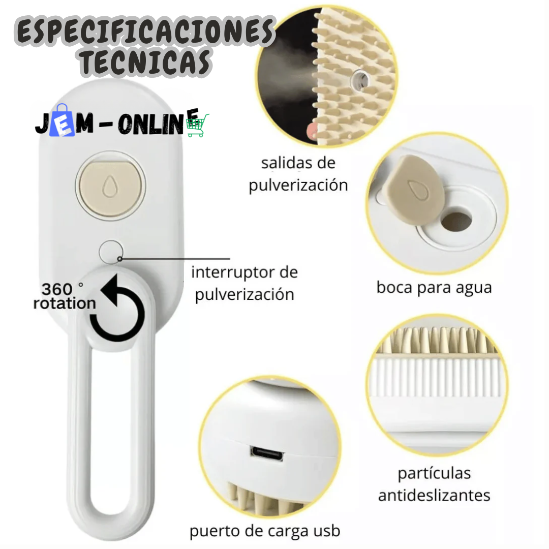 CEPILLO A VAPOR PARA MASCOTA