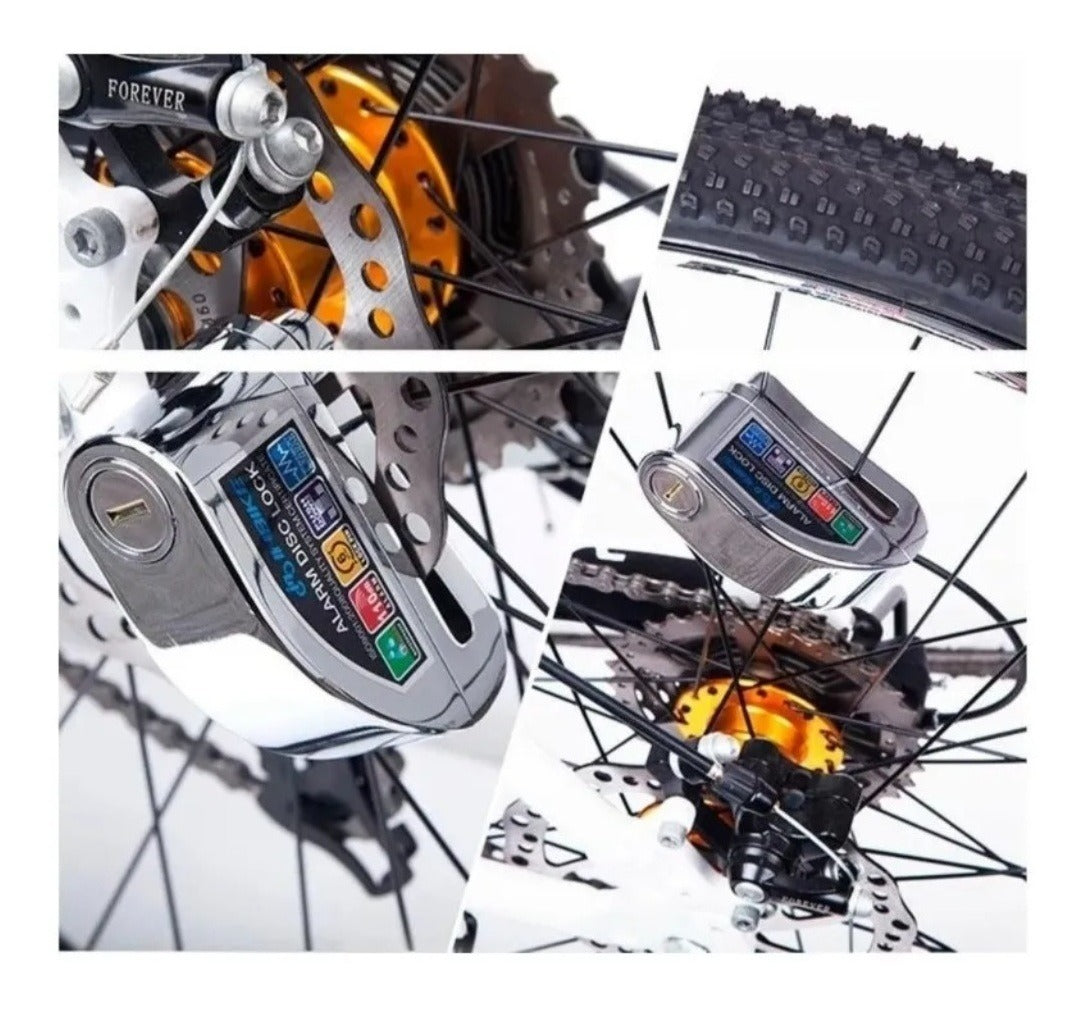 PROMO Candado con Alarma Para Disco De Moto