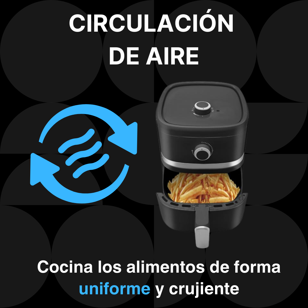 Freidora de aire sin aceite 4 litros