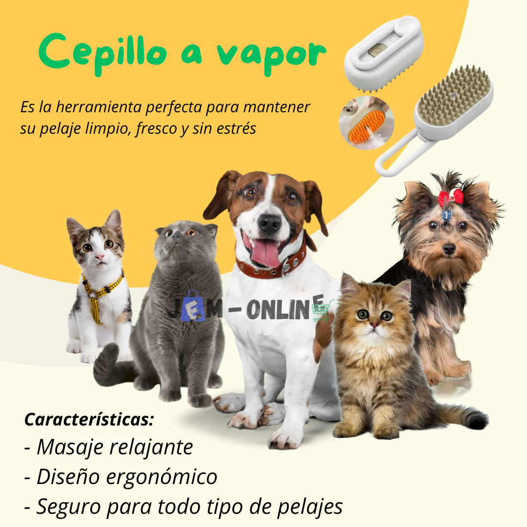 CEPILLO A VAPOR PARA MASCOTA