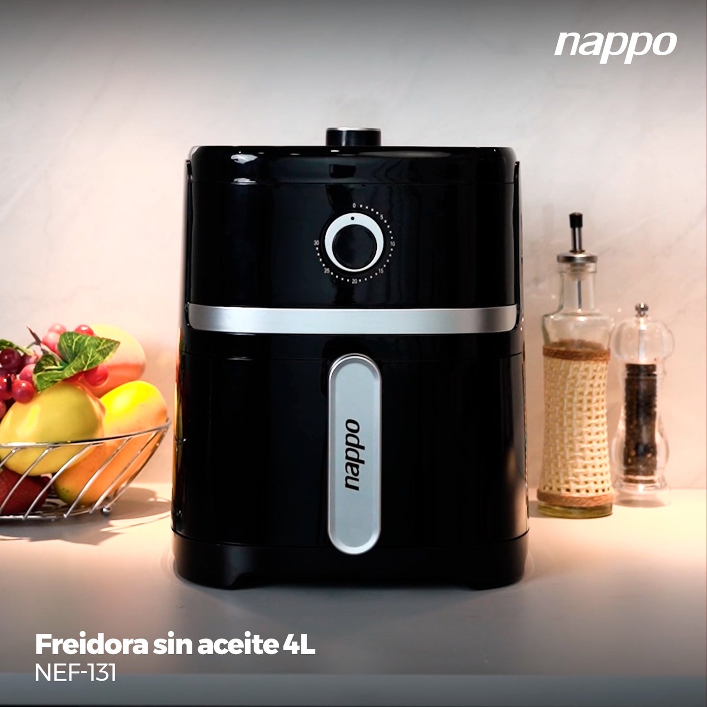 Freidora de aire sin aceite 4 litros