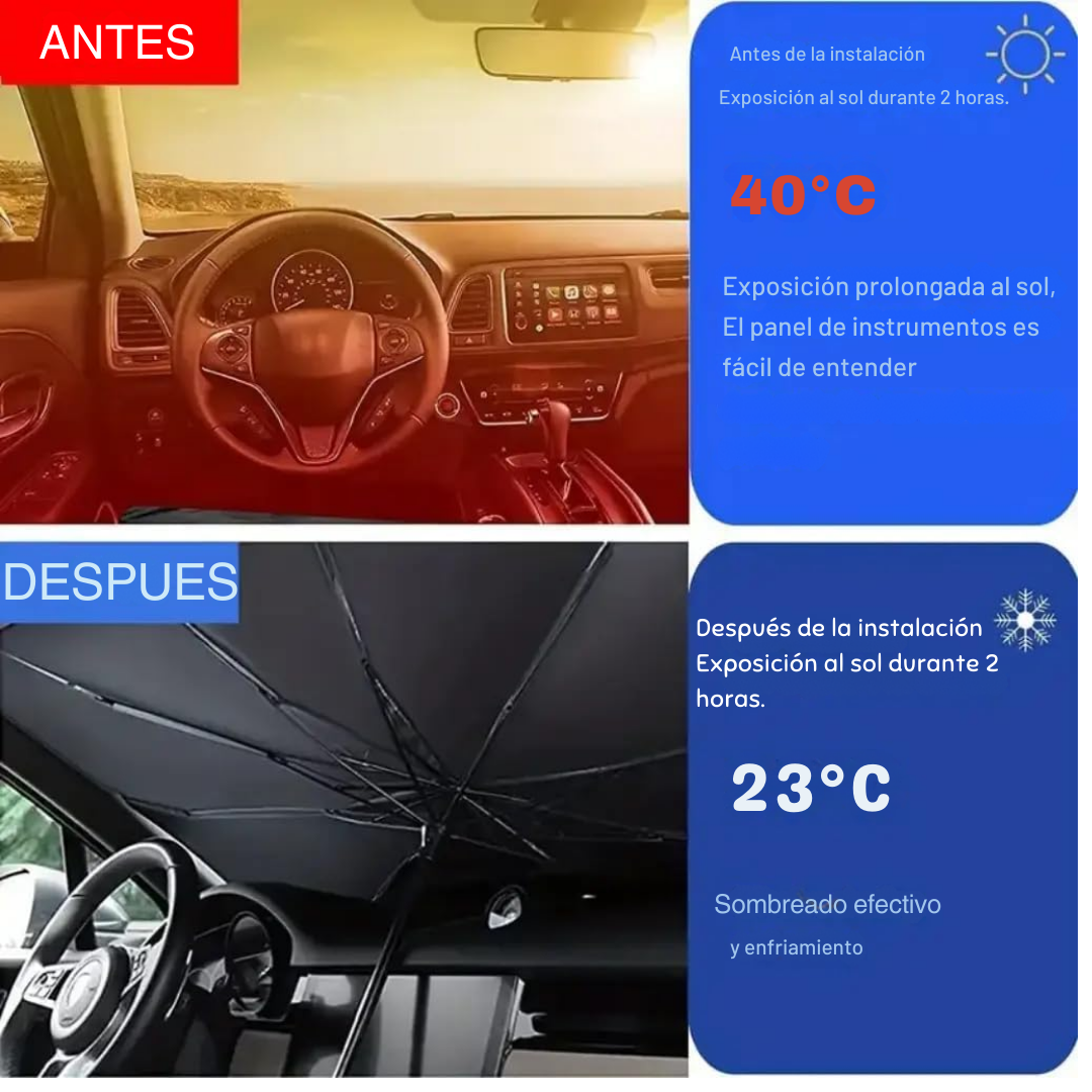 Sombrilla parasol para el auto
