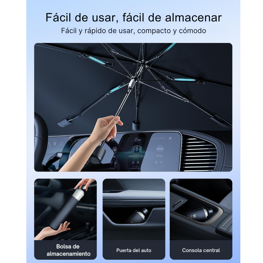 Sombrilla parasol para el auto