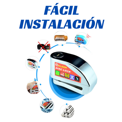 PROMO Candado con Alarma Para Disco De Moto